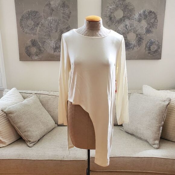 Vince Camuto High/Low Cutout Long Sleeve Tunic sz Med - Picture 2 of 11